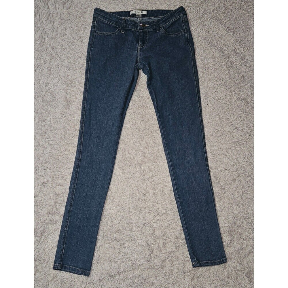 Forever 21 Denim Blue Jeans Womens Size 25 Skinny Stretch Low Rise